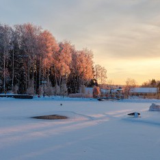 Зимний пейзаж, Трувиль, Подмосковье Зимний пейзаж, КП Трувиль